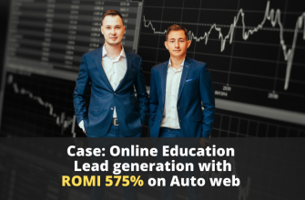 Case: Online Education Lead generation with ROMI 575% on Auto web